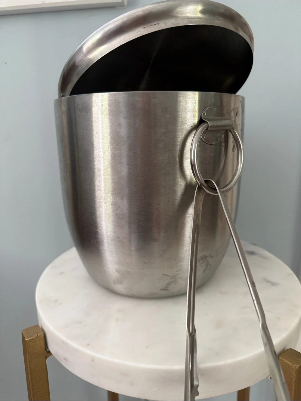 Target Stainless Steel Ice Bucket with Tongs - Silver